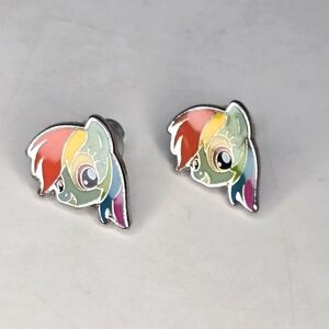 Rainbow Dash Earrings BNIB